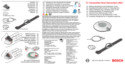 Tx Transmitter Next Generation (NG) - Bosch Security Systems