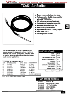 TXASI Air Scribe - Vulcan Demolition Tools