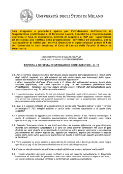 Chiarimento 12 del 20.05.2014 - Università degli Studi di Milano