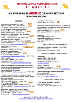 Liste des Prestataires_Secteur Monflanquin-Castill
