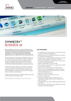 SYMMETRY ™ buSiNESS v8