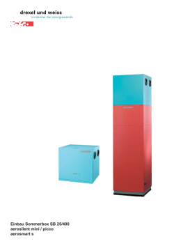 Einbau Sommerbox SB 25/400 aerosilent mini - Drexel und Weiss