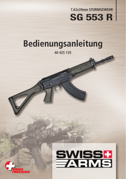 SG 553 R Bedienungsanleitung - Swiss Arms