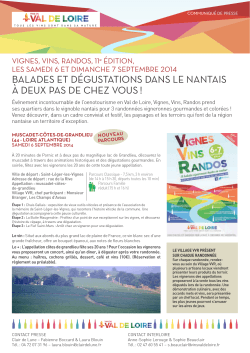 Loire Atlantique : Sarthe : CdP InterLoire VVR