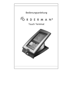 Bedienungsanleitung Touch Terminal - Orderman