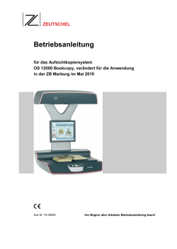 Anleitung Buchscanner Zeutschel OS 12000 - Uni-marburg.de