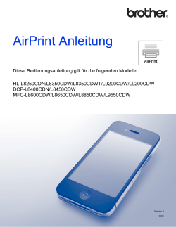 AirPrint Anleitung - Brother