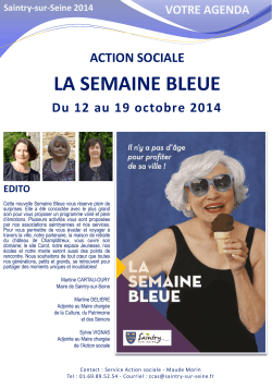 semaine-bleue-2014 - Saintry sur Seine