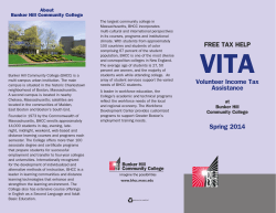 VITA brochure - Bunker Hill Community College