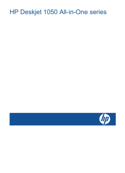 HP Deskjet 1050 All-in-One series - Hewlett Packard