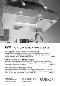 RVM 130-4 / 230-4 / 330-4 / 800-4 / 125-2 - Wesco