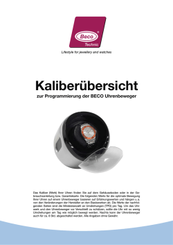 Kaliberliste v. Beco Technic