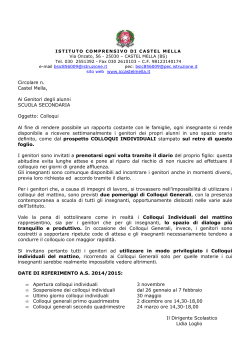 circ GENIT SEC colloqui