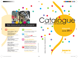 Catalogue Canopé Aix-Marseille, premier degré