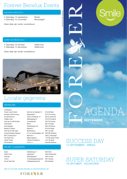 AGENDA - Forever Living Products