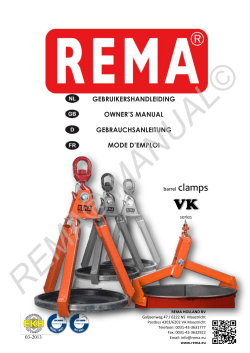 Manual VK clamp NL-DU-FR-GB pdf - REMA Holland