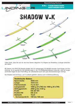 shadow v-k - Modellbau Lindinger Onlineshop