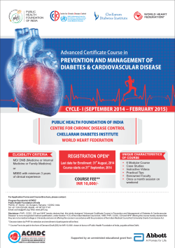 ACMDC -Poster - Chellaram Diabetes Institute