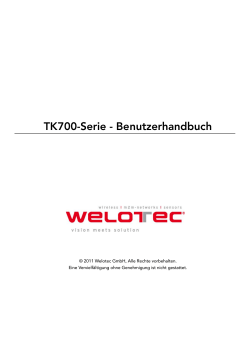 TK700-Serie - Benutzerhandbuch - Welotec GmbH