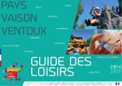 guide loisirs patrimoine saveurs senteurs 2014