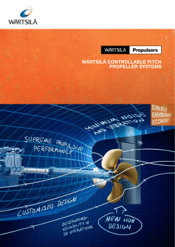 W&auml;rtsil&auml; Controllable Pitch Propeller Systems
