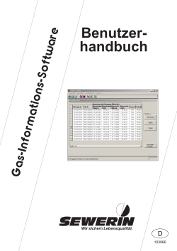 Benutzer- handbuch - Hermann Sewerin GmbH