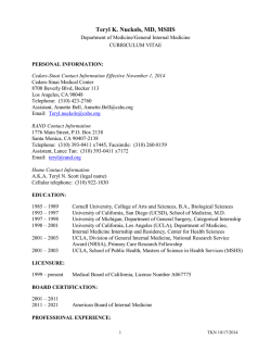 Download CV - RAND Corporation