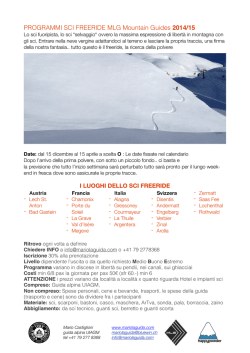 i luoghi dello sci freeride
