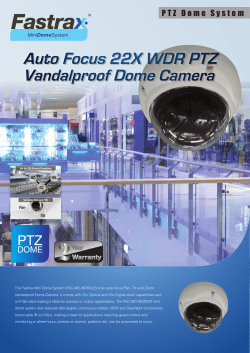Auto Focus 22X WDR PTZ