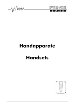 Handapparate Handsets - netASELCOM