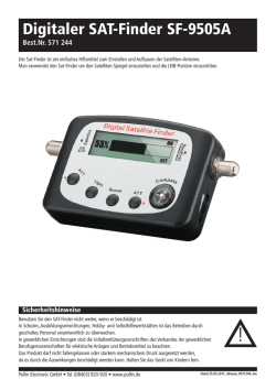 Digitaler SAT-Finder SF-9505A - Pollin Electronic GmbH