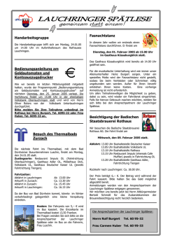 Handarbeitsgruppe Bedienungsanleitung am - Lauchringen