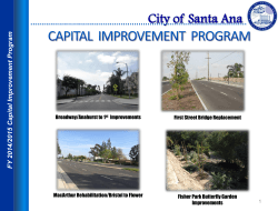 (CIP) Presentation - City of Santa Ana