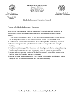 Fire Drill Procedures - Newark Public Schools