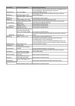 Instruments supported File format documentation - imos