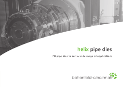 helix PO pipe dies - Battenfeld Sverige AB