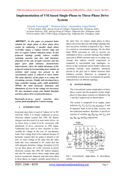 Implementation of VSI based Single-Phase to
