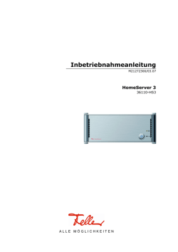 Inbetriebnahmeanleitung - Feller