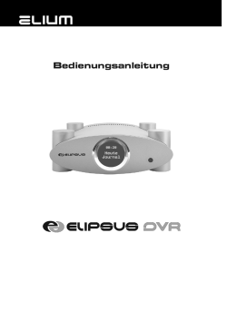 Handbuch Elipsus DVR 3208.indd - Elium