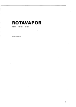 Buchi Rotavapor RE 111 121 EL131 manual ENG D F.pdf - Gemini BV