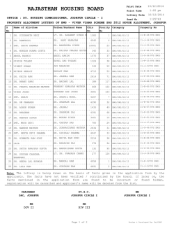 RAJASTHAN HOUSING BOARD