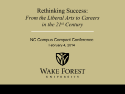 Educating the Whole Person at Wake Forest