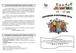prog vac automne 2014 - Communauté de Communes du Pays de