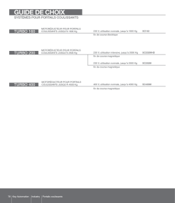 GUIDE DE CHOIX - Key Automation