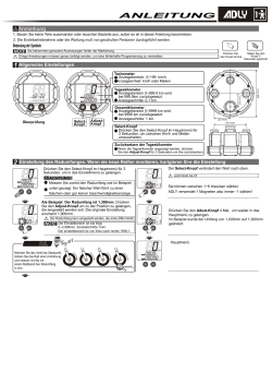 Bedienungsanleitung Tacho XR-SB ADLY-C