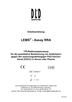 LEMS - Assay RRA - DLD Diagnostika GmbH