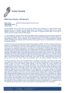 Senior School News Issue 20 2014