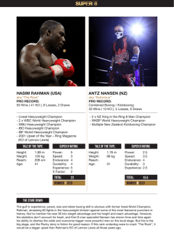 HASIM RAHMAN (USA) ANTZ NANSEN (NZ)