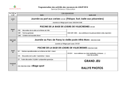 GRAND JEU RALLYE PHOTOS