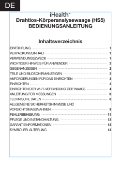 HS5-user manual-DE - iHealth